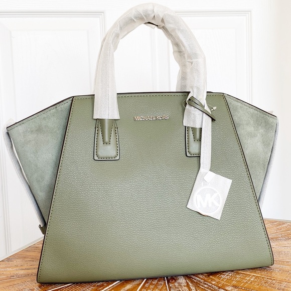 NWT Michael Kors Large Avril Top Handle Satchel - Picture 7 of 17